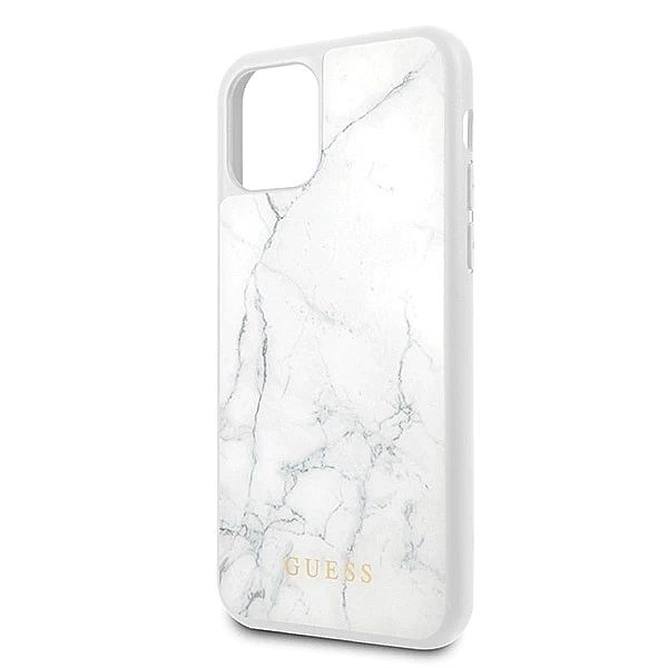 Etui Guess Marble na iPhone 11 Pro - białe