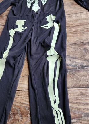 Костюм на Хеллоуин, Новый Год, карнавал Скелет. 116-122, 4 - 5 - 6 - 7