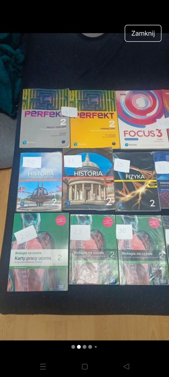 Książki 2 klasa liceum komplet zestaw