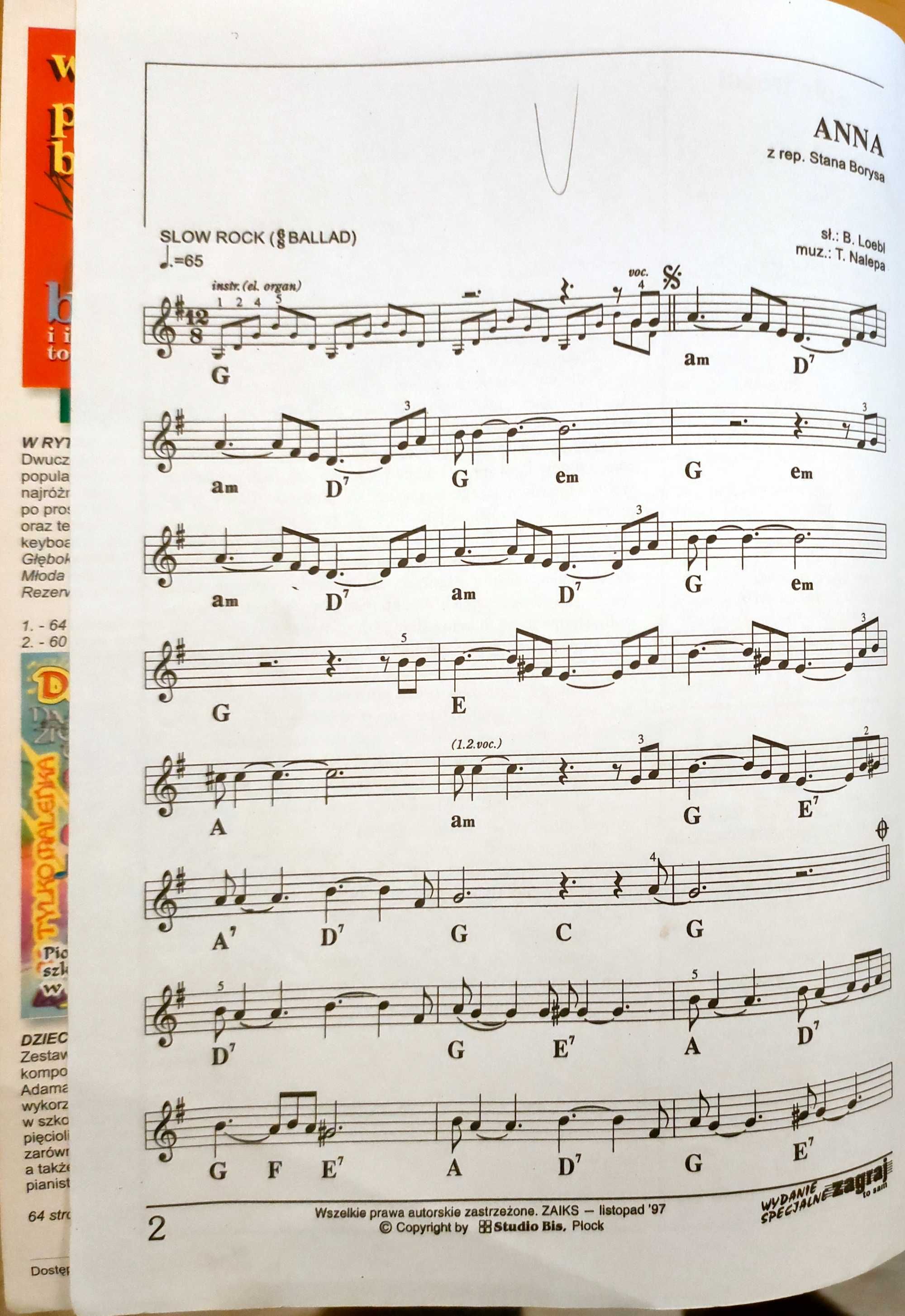 Nuty, śpiewnik - Zagraj to sam - Wydanie specjalne
