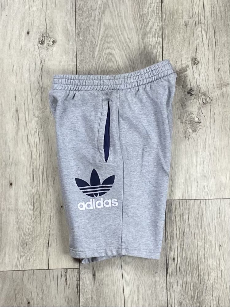 Adidas original шорты 11-12yrs 152см детские серые с лого оригинал