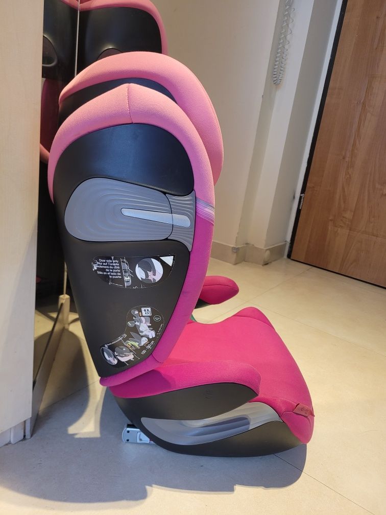 Cybex Solution S-Fix Fotelik Samochodowy 15-36kg 4* ADAC różowy