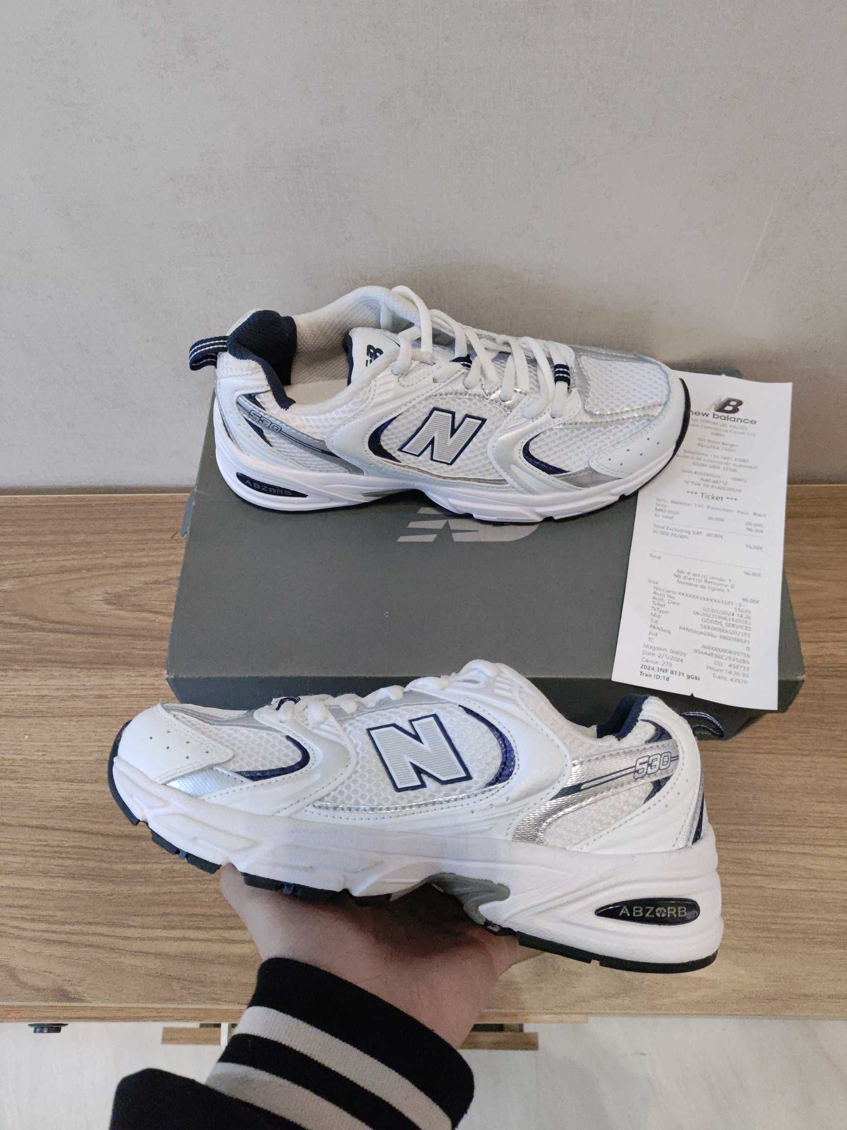 New Balance 530 White Silver Navy Eu 37