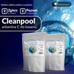 Witamina C/Cleanpool 2 x 1000g -Naturalny Regulator Wody PH do basenu
