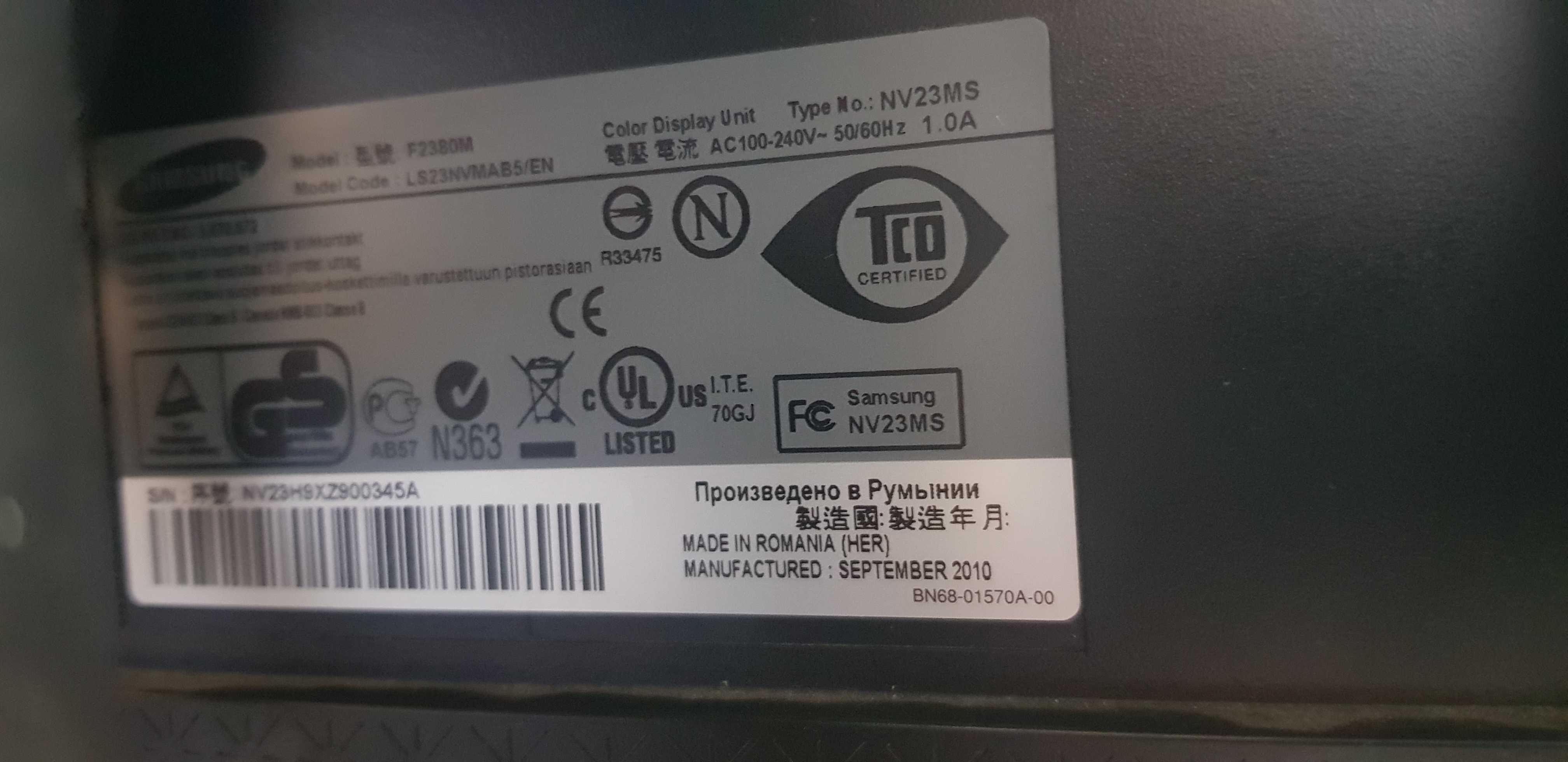 Monitor SAMSUNG przekątna 23.6 cali