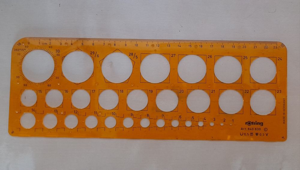 Escantilhão de Circulos, Aristo, Isométrico