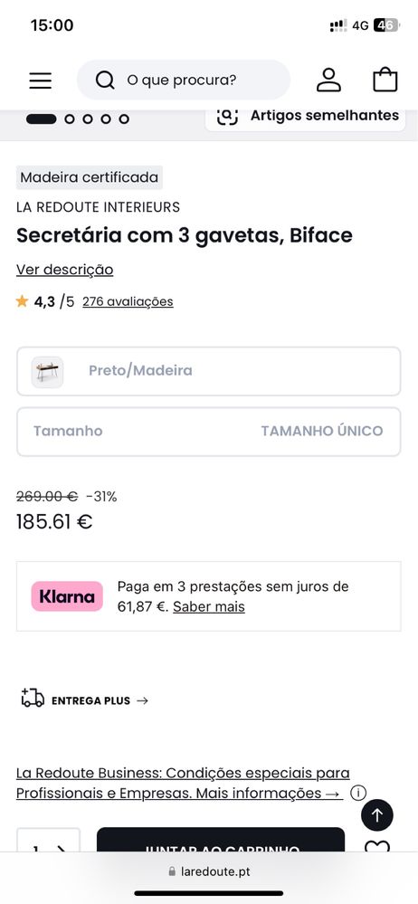 Secretária mesa