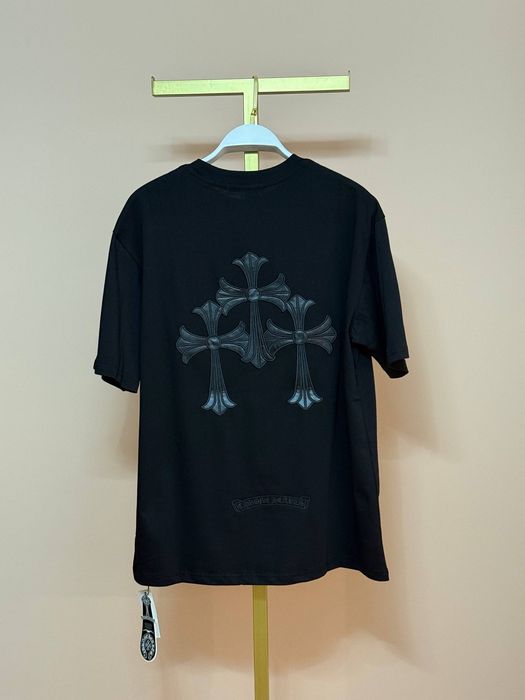 Футболка chrome hearts чорна/чорная Chrome Hearts /розмiр L