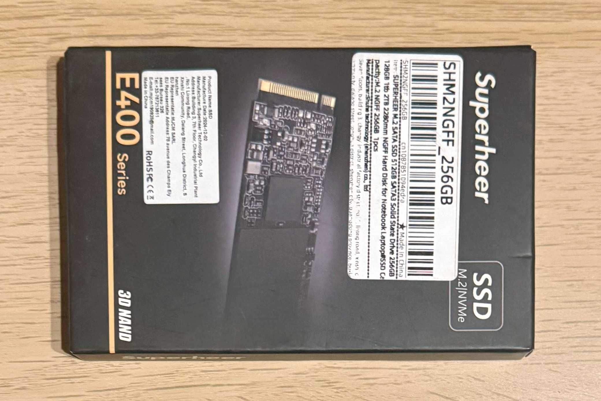 SSD M2 SATA NGFF 256GB 550/500 MB/s
