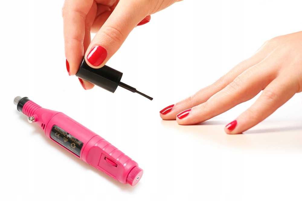 FREZARKA DO PAZNOKCI do manicure pedicure + zestaw frezów l