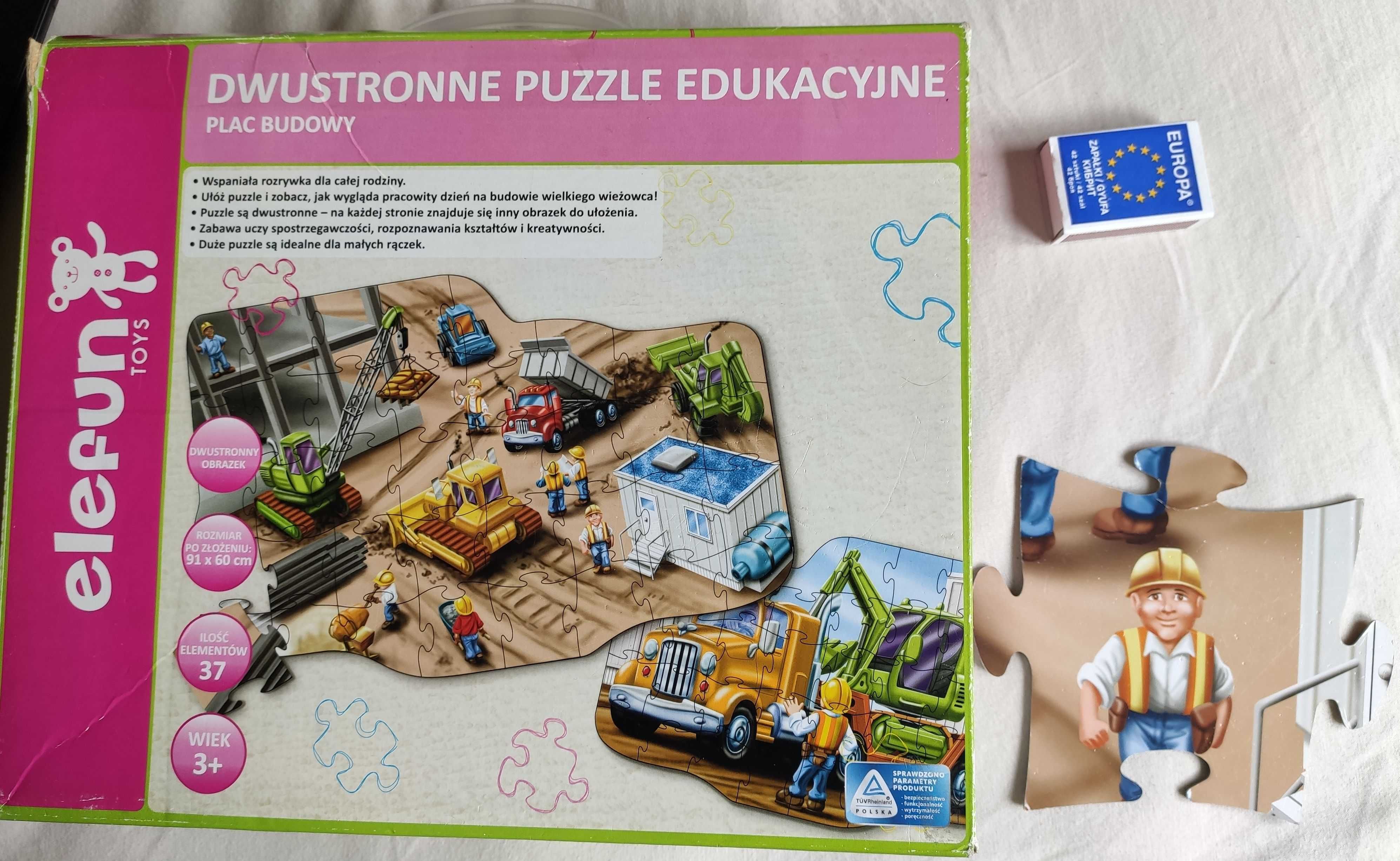 Duże puzzle edukacyjne - Dinozaury, Ocean, Mickey Mouse, Plac budowy