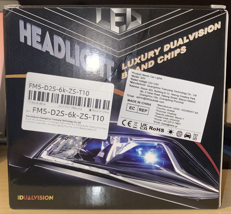 Lâmpadas led para Xénon