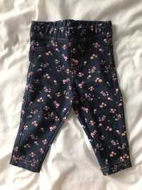 legginsy w kwiatki Sfera 6-12m 68-80