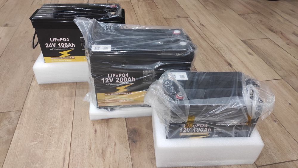 LiFePo4 Акумулятор 12v/24v 100Ah/150Аг BMS 100A Bluetooth
