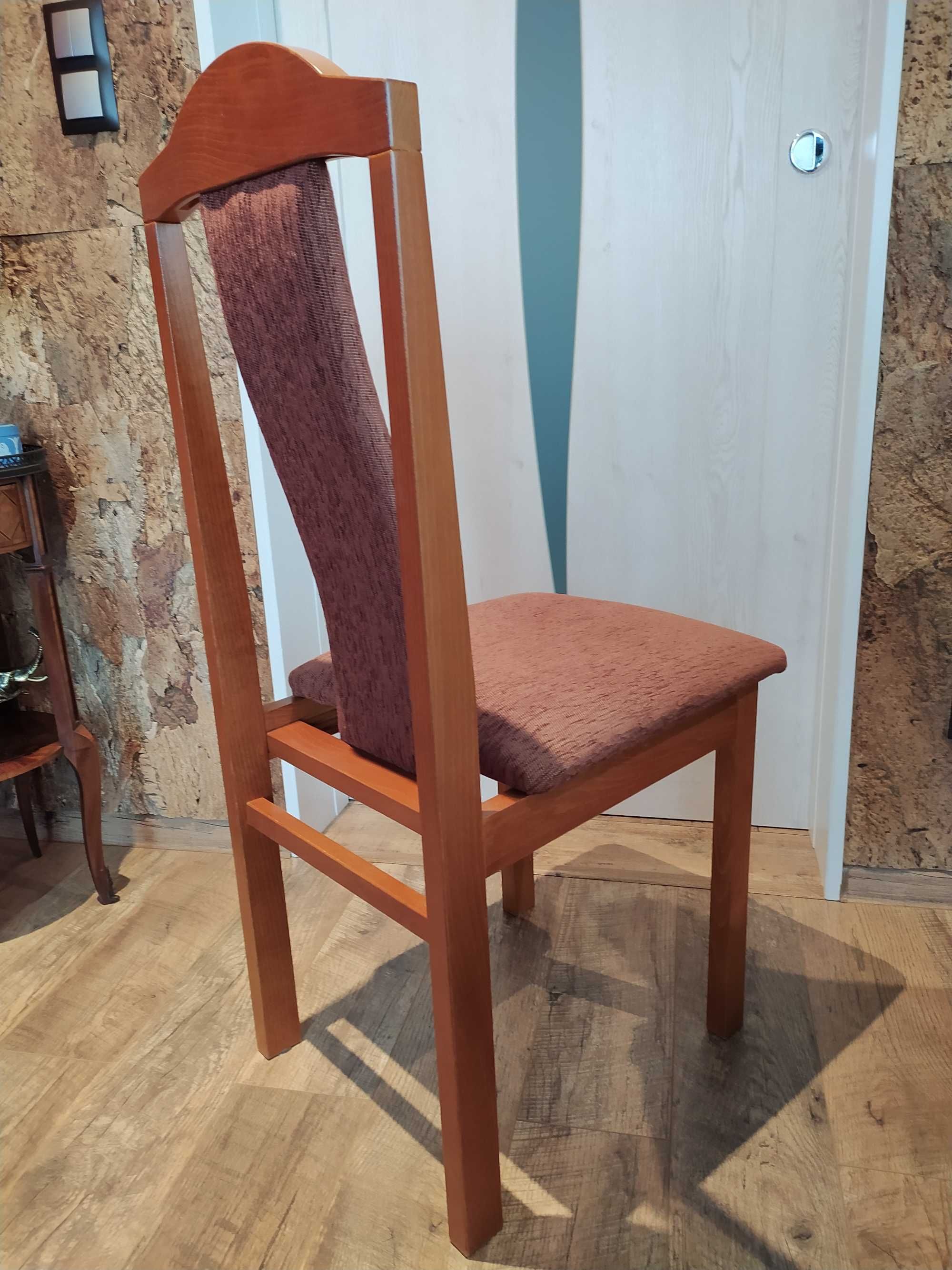 Drewniane krzesła tapicerowane - kpl./4szt.