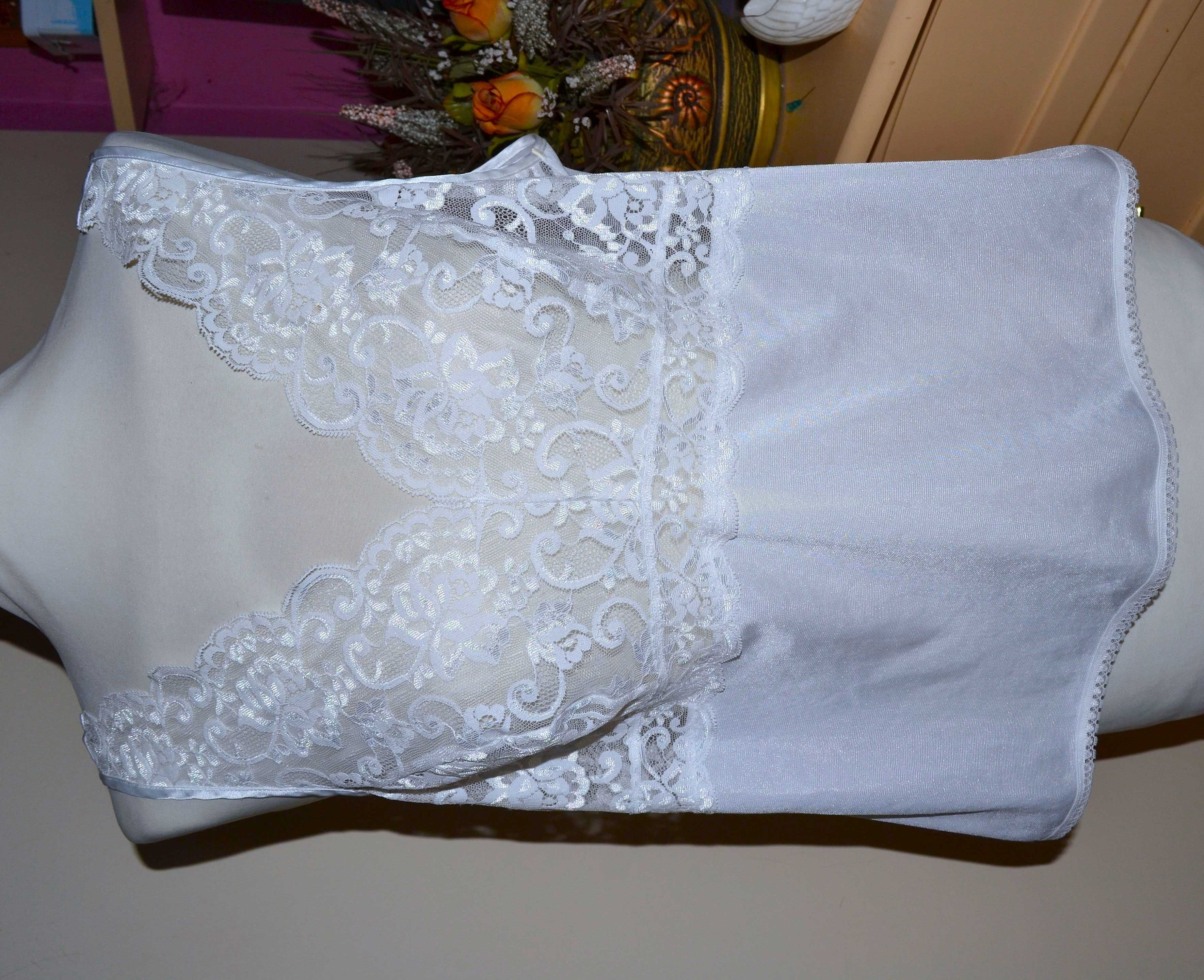 vintage krótka halka pod sukienkę nylon 44/46