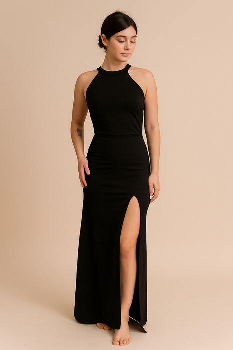 Вечірня чорна сукня