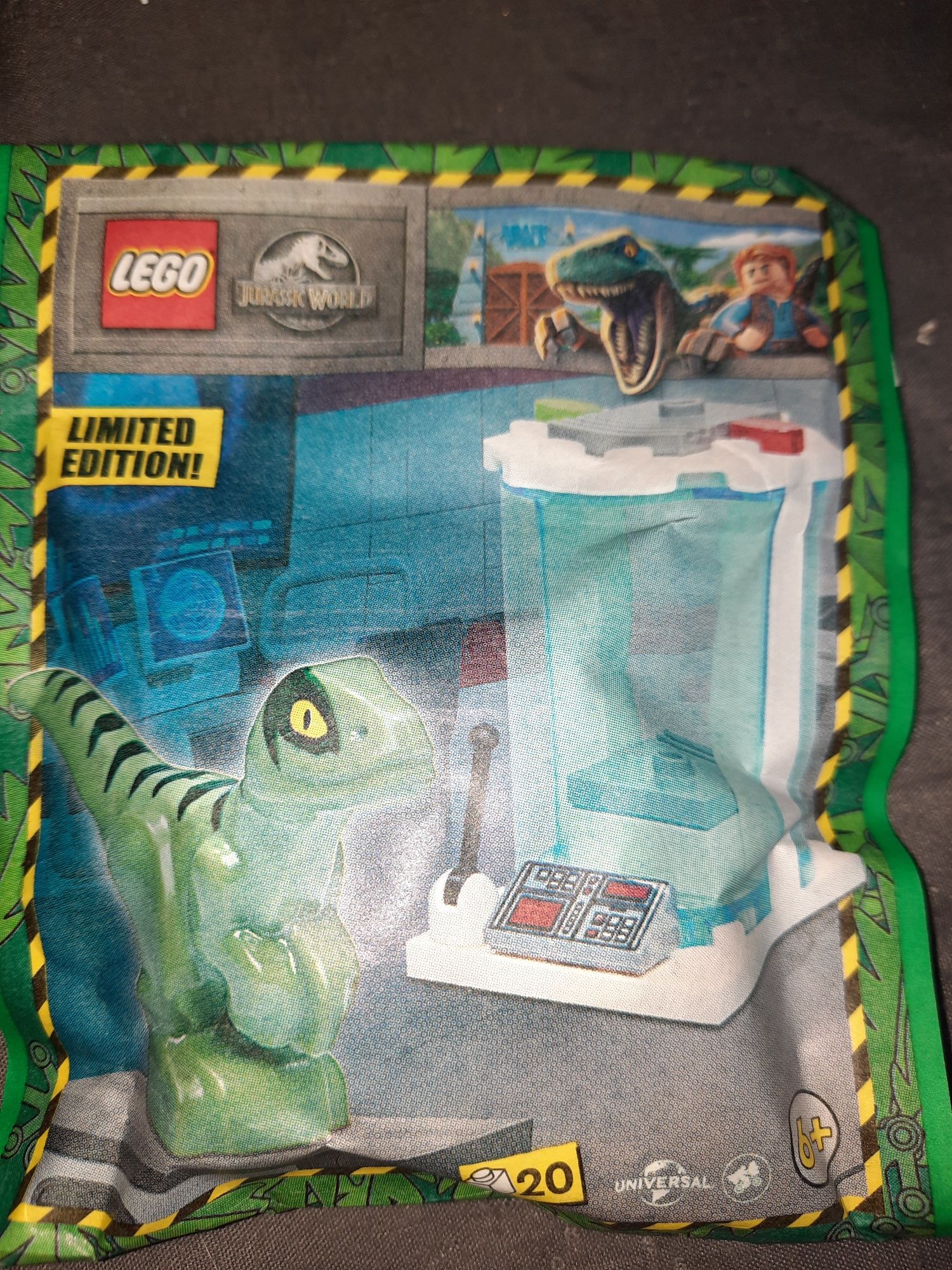 Lego Jurassic World saszetka z raptorem I inkubatorem 122327