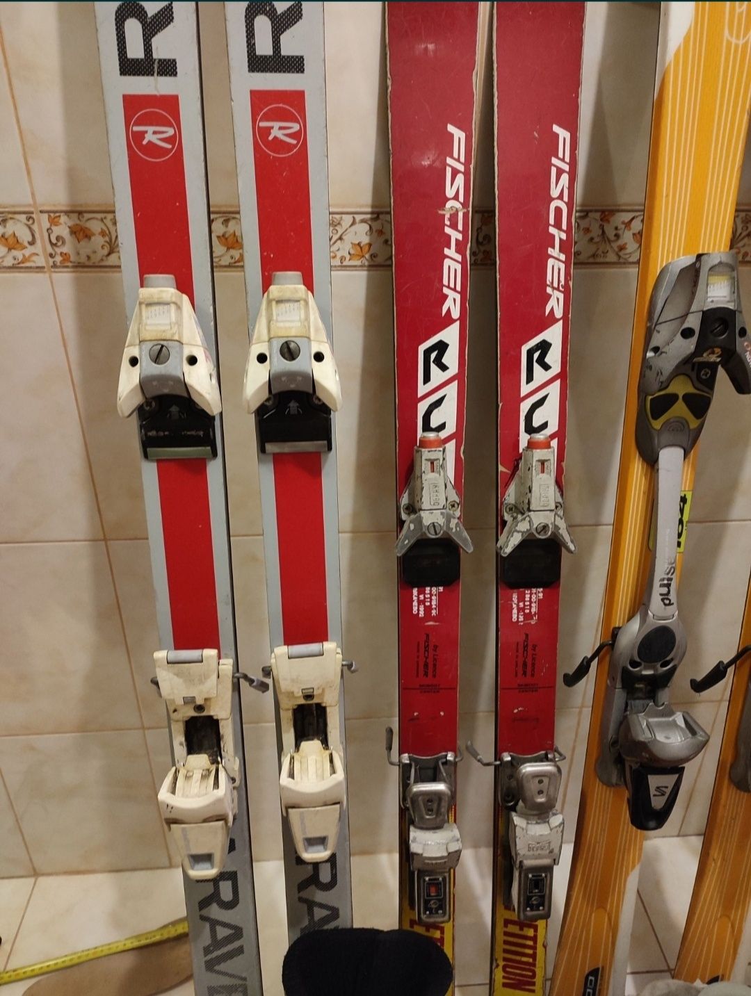 Лыжы горные взрослые и детские Solomon, Rossignol, Volkl, Fisher