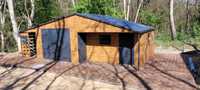 Garaż blaszany 10x5 drewnopodobny nowoczesne garaże wiata panelowa