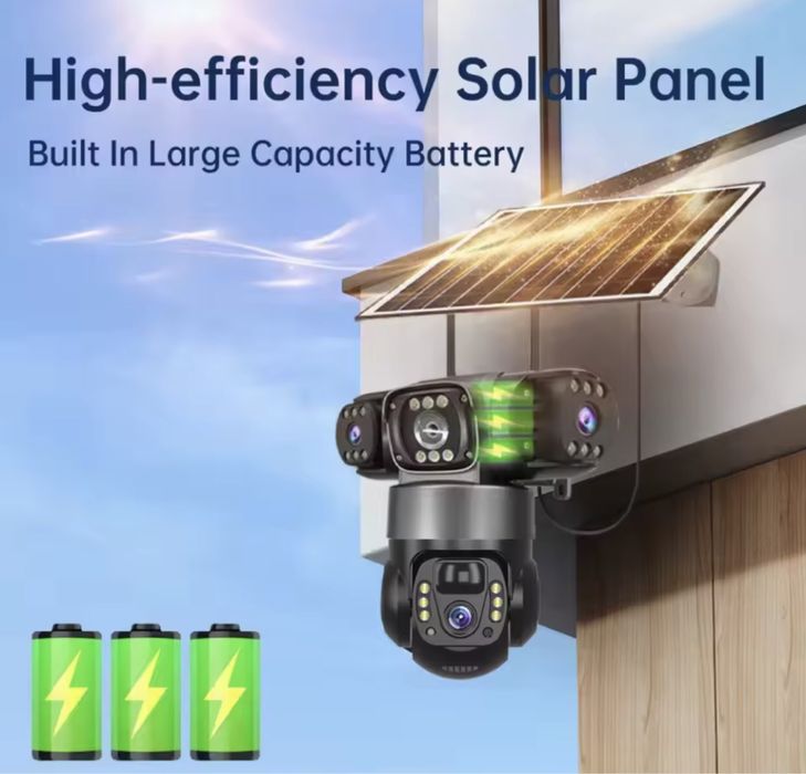 КАМЕРА WIFI АВТОНОМНА КАМЕРА вай фай 15мр V380Pro вулична відеокамера