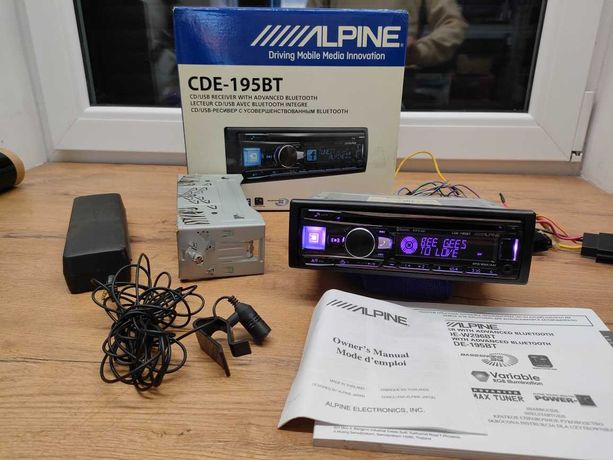 radioodtwarzacz Alpine CDE-195BT bluetooth,multikolor