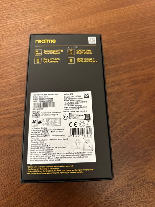 Новий Realme Gt 6 8/256Gb Global NFC