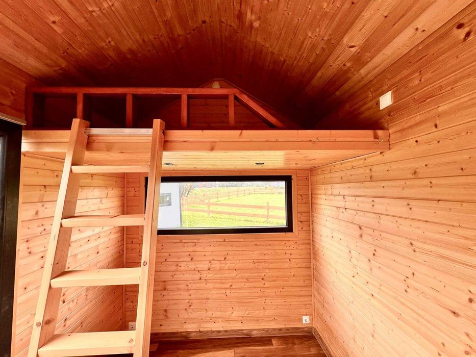 Domek mobilny 255x720 powystawowy , z homologacją od ręki