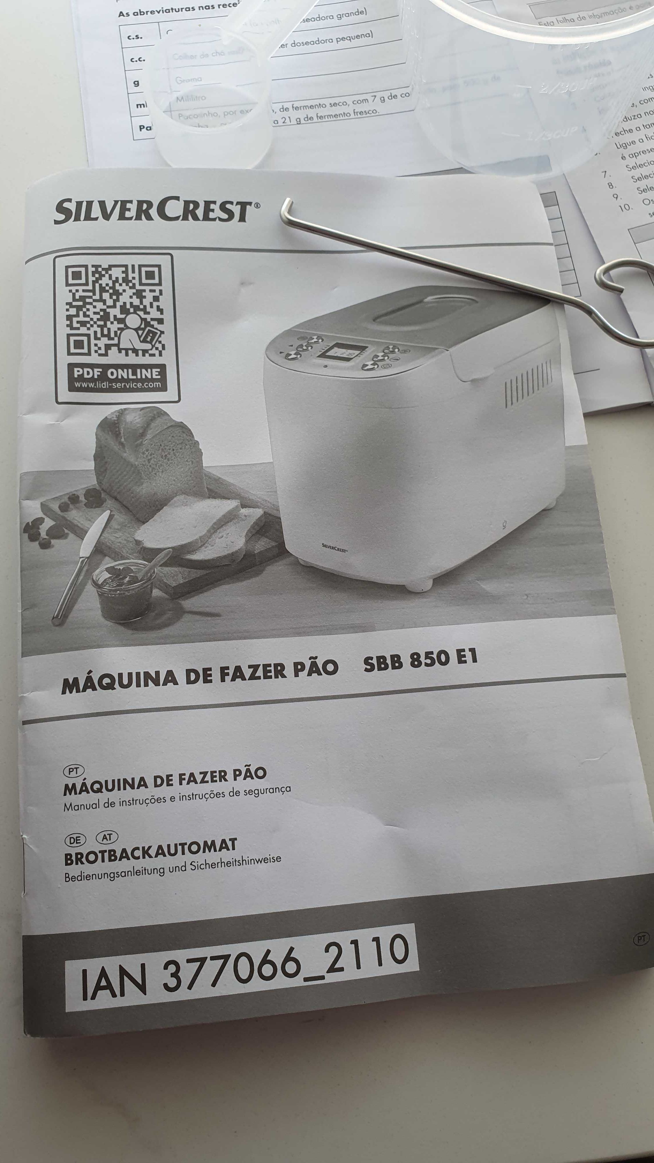 Maquina fazer pão Silvercrest