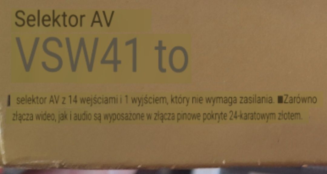 Selektor Audio Video . Maspro Japan Gold 4 x Jak nowy