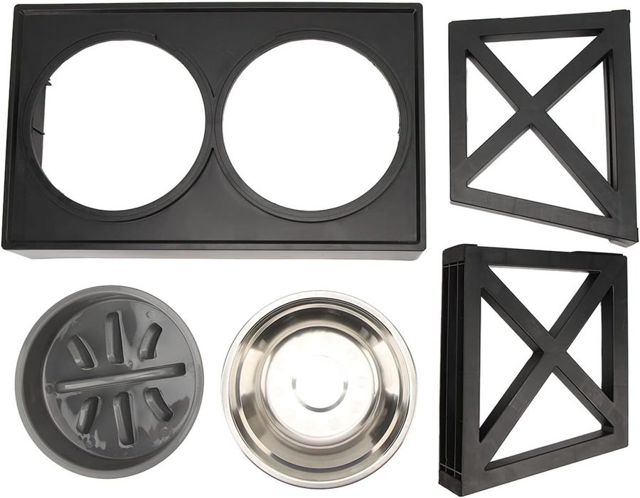 Podwyższane Miski dla Psa 2W1 ze Stali Nierdzewnej