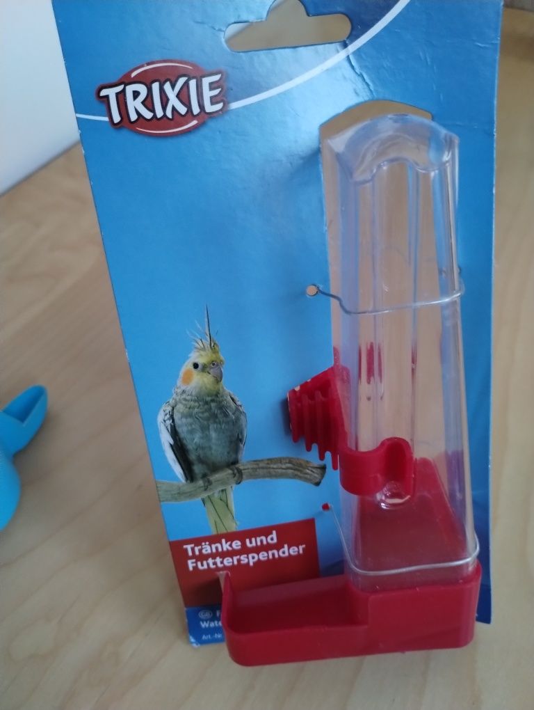 Pojemnik/karmnik na wodę lub ziarno dla papug