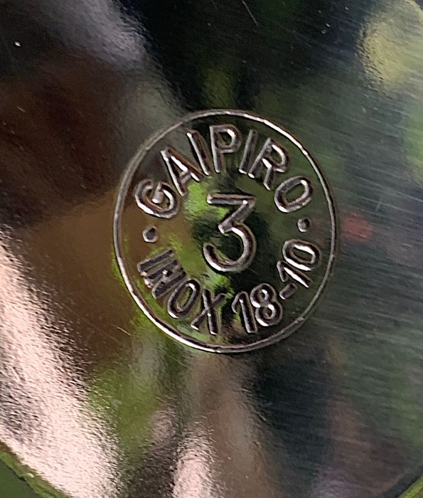 Conjunto GAIPIRO Inox 18-10 5 peças