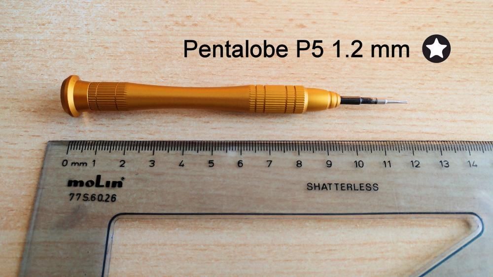 Chave pentalobe premium P5 1.2 mm MacBook Air, Pro with Retina Display