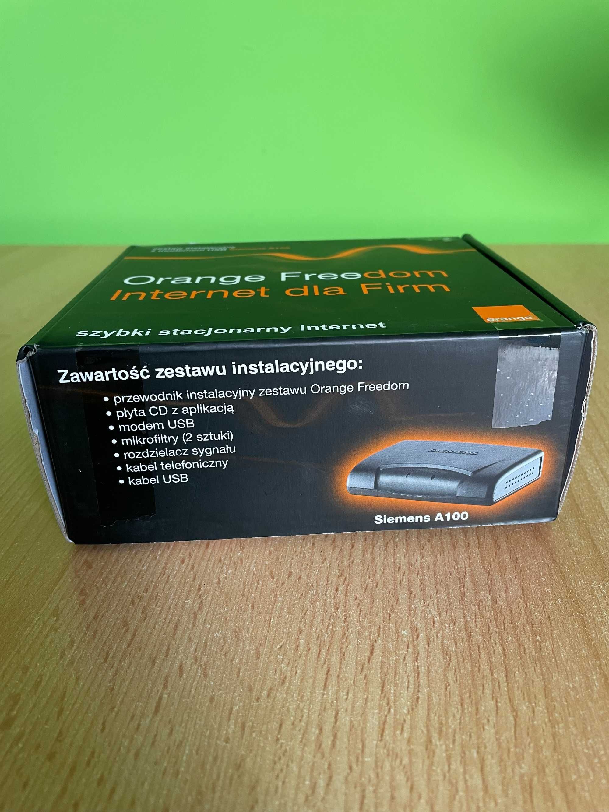 zestaw instalacyjny z modemem usb siemens a100