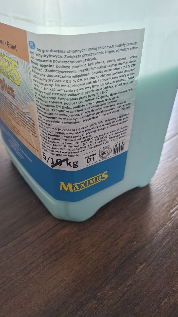 Grunt Maximus do klejów do podłóg i parkietów 3,5l
