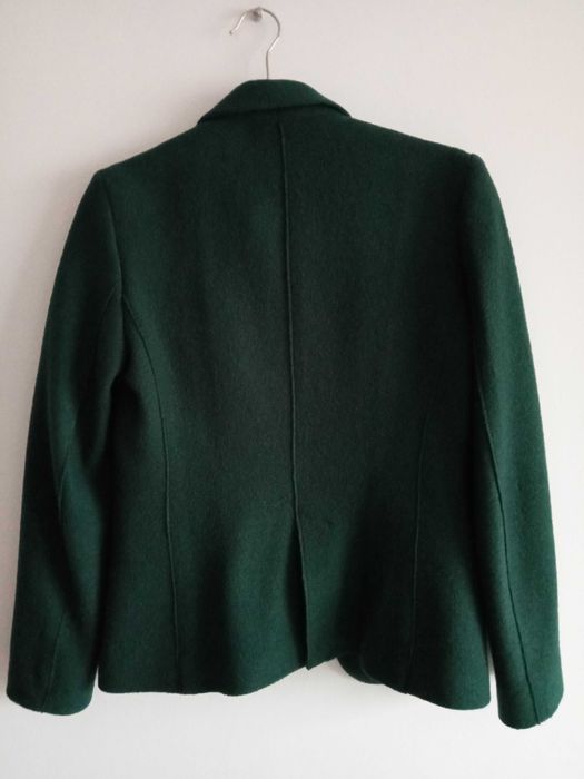Marynarka z wełny lana cotta o kroju slim fit  Massimo Dutti r. 38