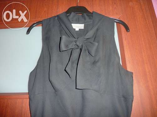 CLASSIC elegancka czarna wyszczuplająca suknia sukienka r.38 M