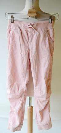 Spodnie 140 cm 9 10 lat Pudrowy Róż H&M Gumki