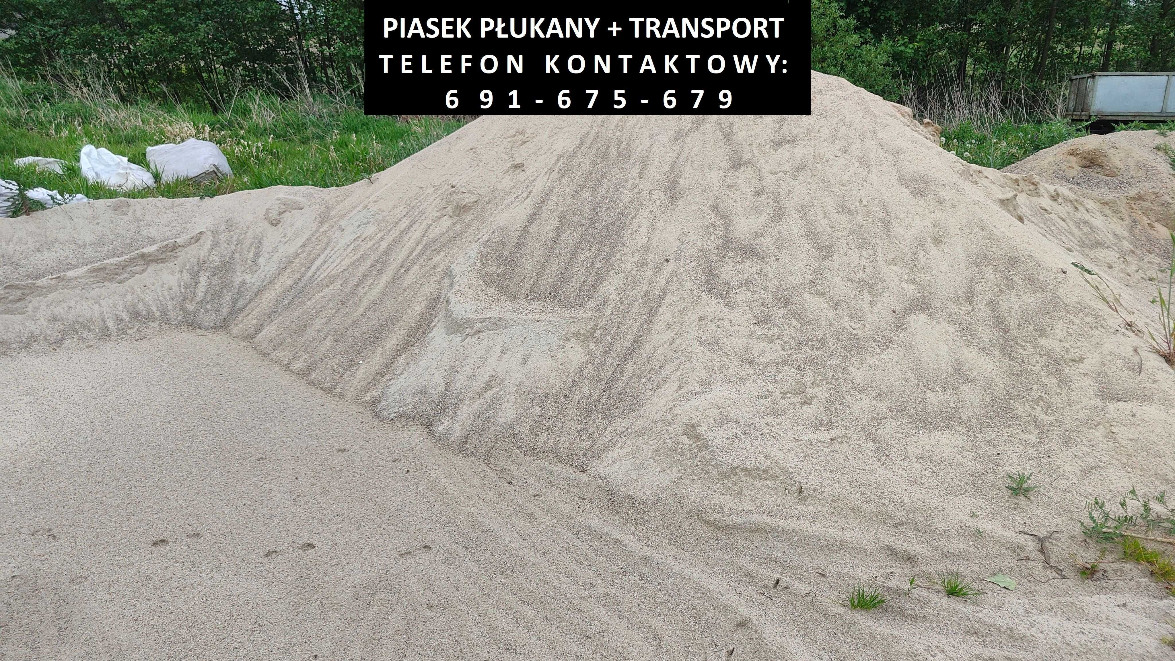 Płukany piasek budowlany/ zagęszczanie/ pod kostkę - 0,1 - TRANSPORT
