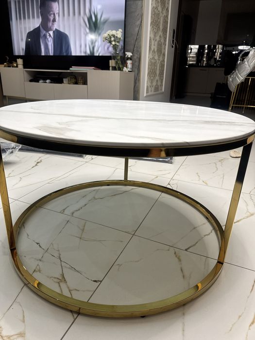 Stolik kawowy glamour 80 cm