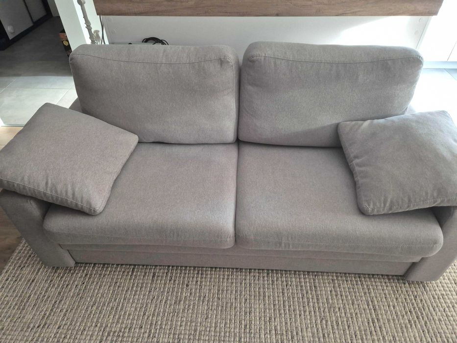 Sofa rozkładana szara wygodna New Elegance Monte Carlo
