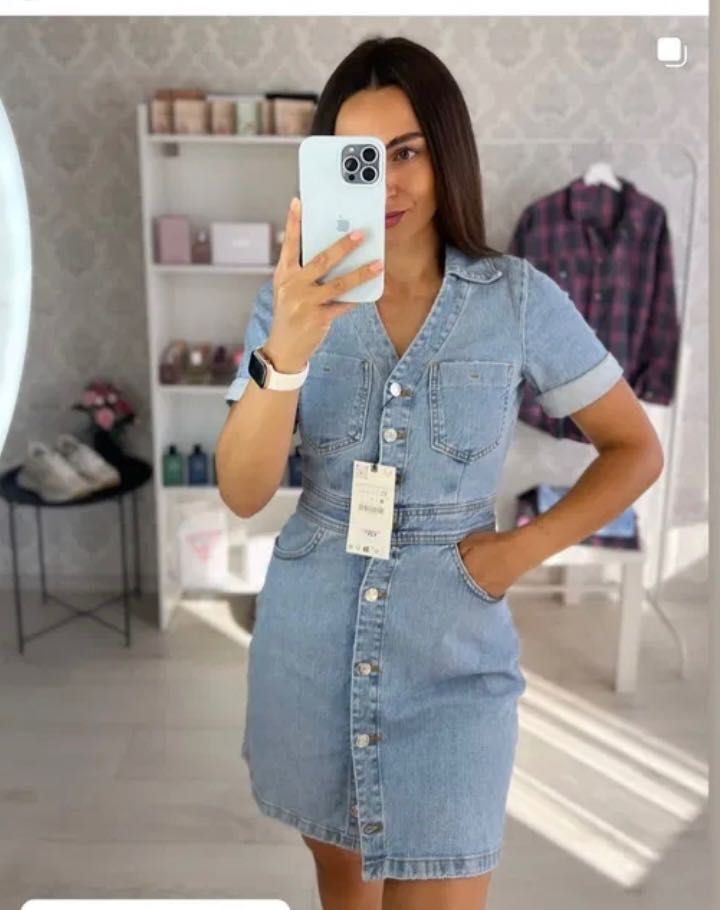 Джинсова сукня Zara xs