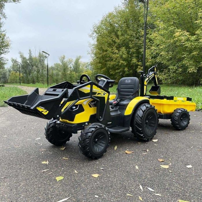 TRAKTOR Koparka Ładowarka 24V 600W Ciągnik Auto AKUMULATOR CAT DZIECI