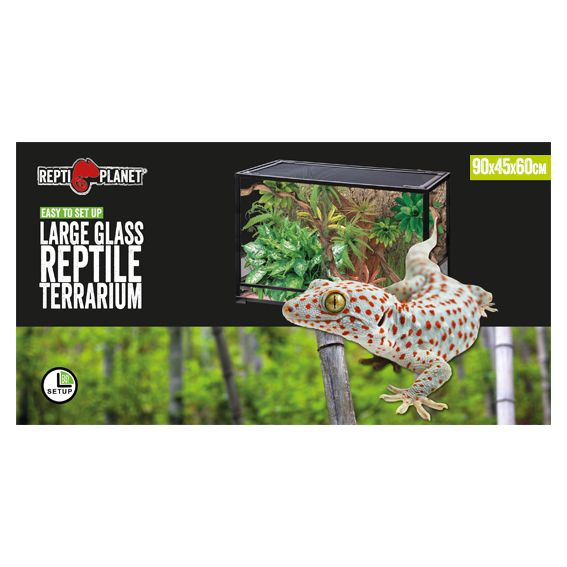 REPTI PLANET Terrarium szklane składane PREMIUM 90x45x60 cm