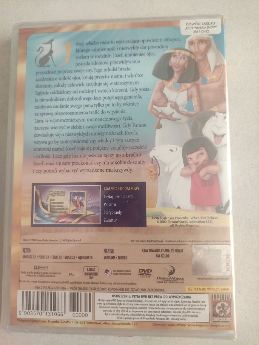Płyta dvd Józef władca snów