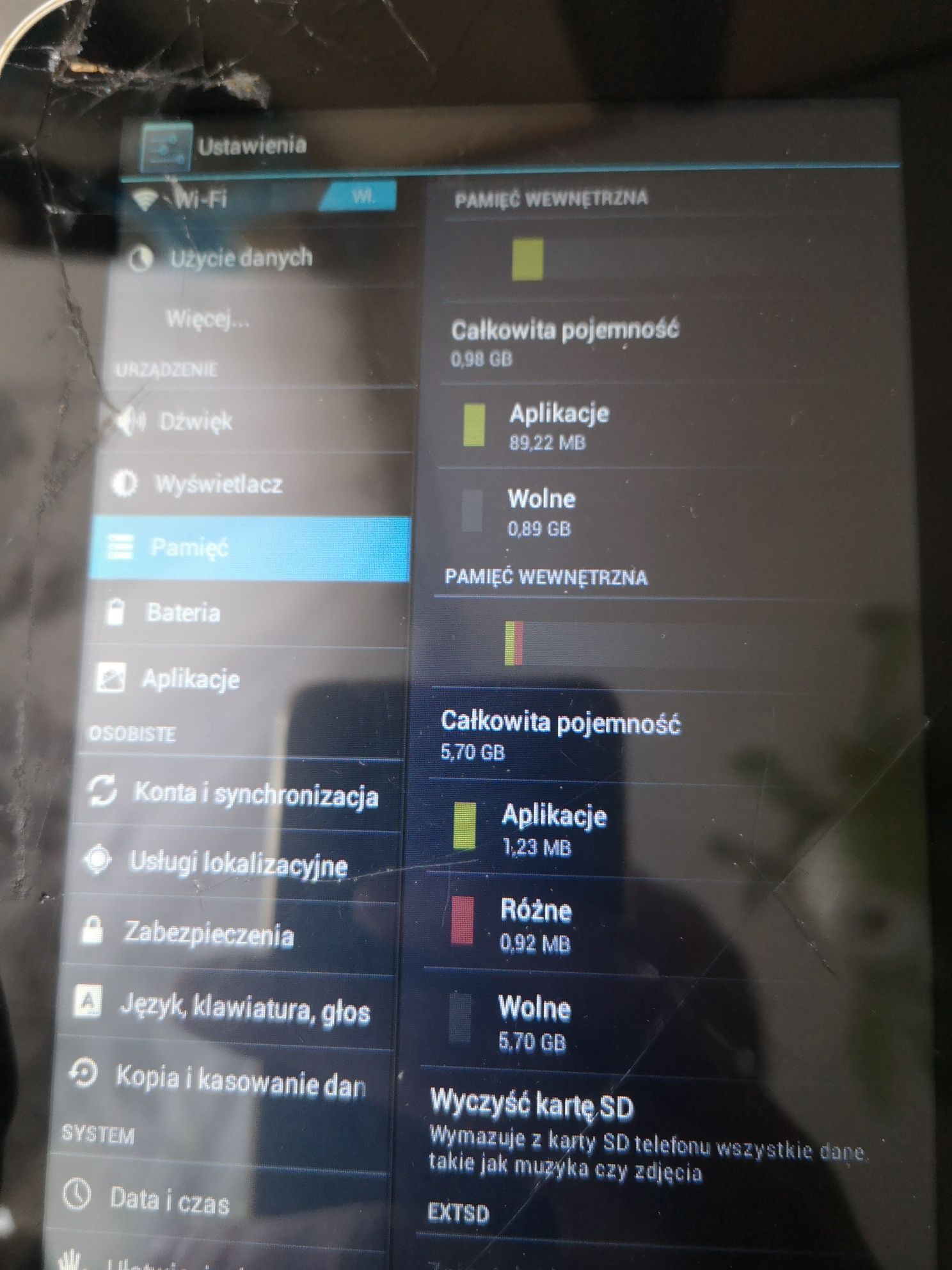 Dwa tablety Goclever Aries 785 i tracer ovo włączają się