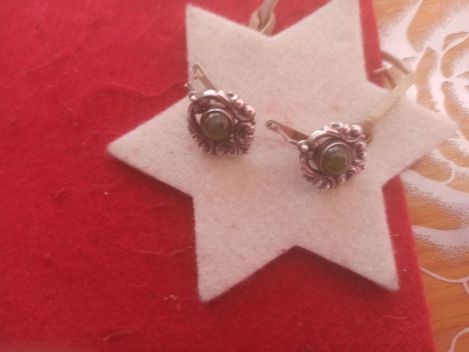 Раритетные серебряные серьги
