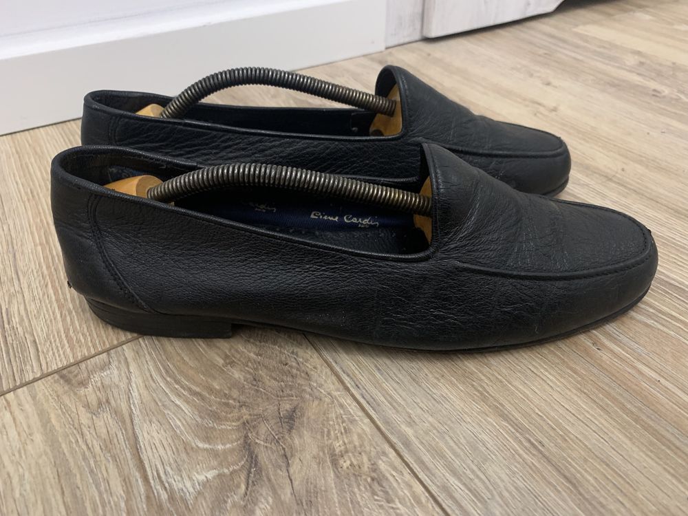 Pierre Cardin mokasyny męskie skóra jagnięca premium slip on