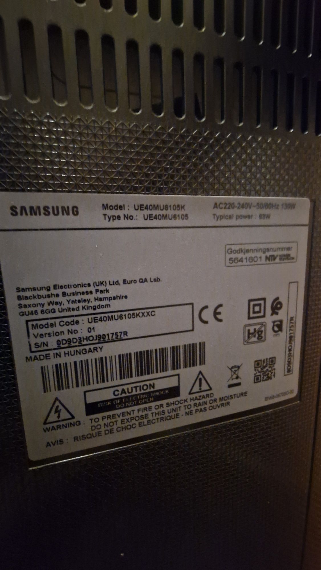 Tv samsung smart tv 4k de 40 polegadas com comando